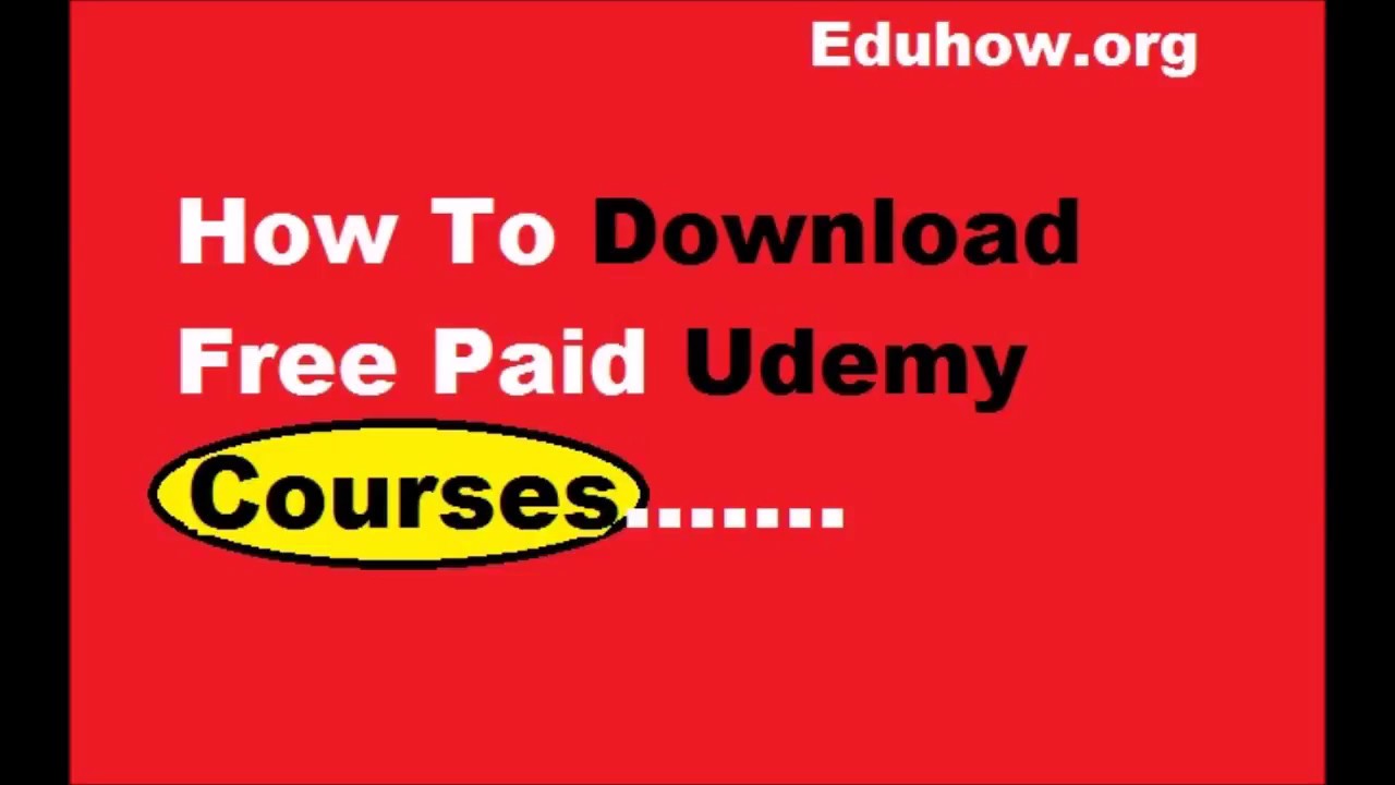 download paid udemy courses free